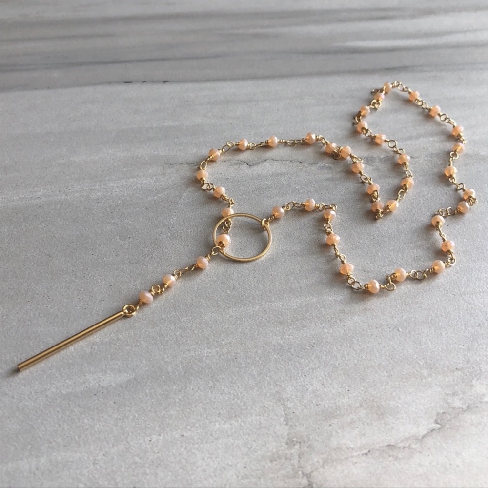 Rosary Chain 14K Gold Lariat